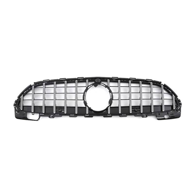 Frontgrill Für Benz C Klasse W206 GT 2022 2023 Auto Front Grill Grille Oberen Stoßfänger Haube Mesh Grid Auto-Kühlergrill(Silvery) von NAUTIG