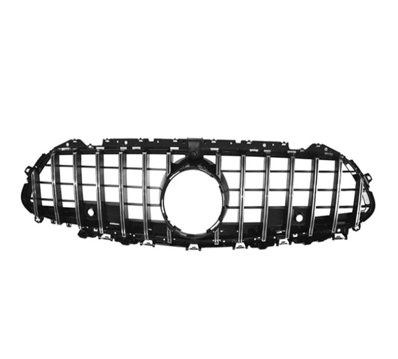 Frontgrill Für Benz Für CLS-Klasse W257 C257 2019 2020 2021 2022 Autozubehör Kühlergrill Mittelnetz Grills Montagerahmenabdeckung Auto-Kühlergrill(CLS 19-22 Silver A) von NAUTIG