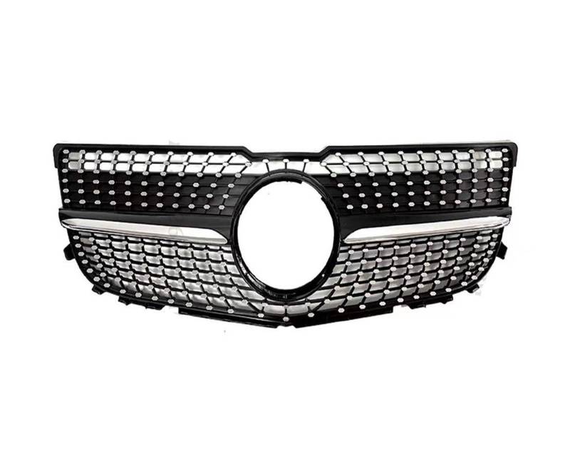 Frontgrill Für Benz GLK X204 2008-2012 2013 2014 2015 Front Hood Einlass Grille Racing Stoßstange Grill Mitte Mesh Facelift Auto-Kühlergrill(13-15 Diamond Black) von NAUTIG