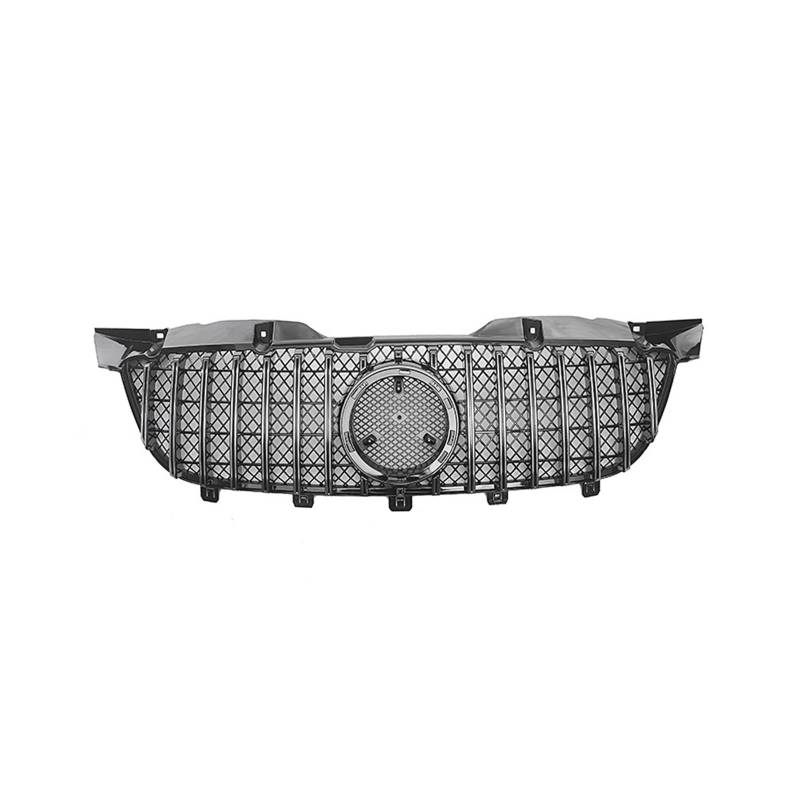 Frontgrill Für Benz Sprinter W906 2009 2010 2011 2012 2013 ABS Grills Frontgrill Haube Tuning Racing Grill Auto-Kühlergrill(Silber) von NAUTIG