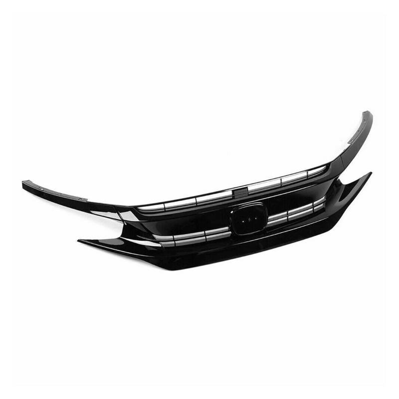 Frontgrill Für Civic 10th 2016 2017 2018 Kühlergrill Racing Grills Coupe Limousine Auto Oberen Stoßfänger Haube Splitter Spoiler Mesh Körper Kit Auto-Kühlergrill von NAUTIG