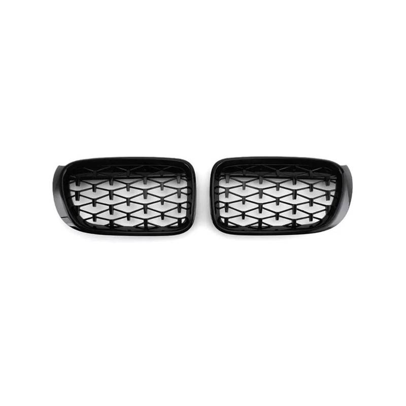 Frontgrill Für F25 X3 2011-2014 Für X4 F26 2014-2018 Frontglanz Schwarz Sport Nierengrill Diamantgrill Auto-Tuning-Teile Auto-Kühlergrill(14-18 GB Diamond) von NAUTIG
