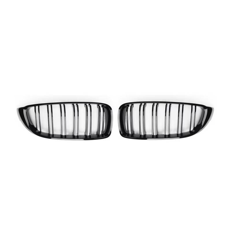 Frontgrill Für F32 F33 F36 F80 F82 2013-2020 Cabriolet Coupe 425i 430i 440i 435i Leuchtend Schwarzer Frontnierengrill Lamellengrill Im M4-Stil Auto-Kühlergrill von NAUTIG