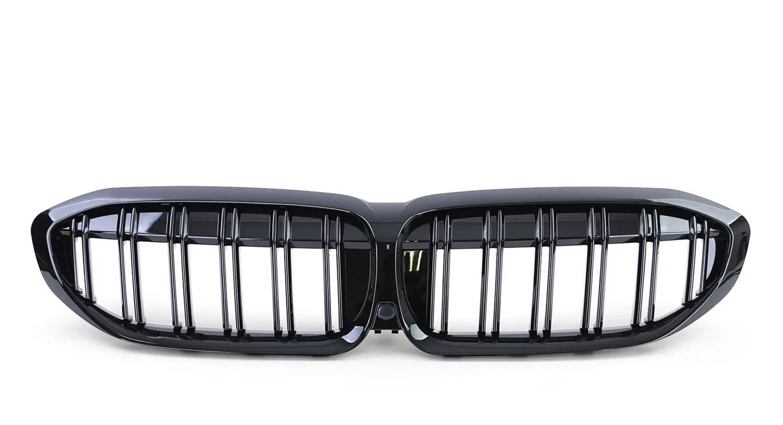 Frontgrill Für G20 3er G20 G21 G28 2019-2022 Frontstoßstange Haube Nierengrill Renngitter Ersatz Black Diamond Meteor Style Auto-Kühlergrill(2 Slat-Gloss Black) von NAUTIG