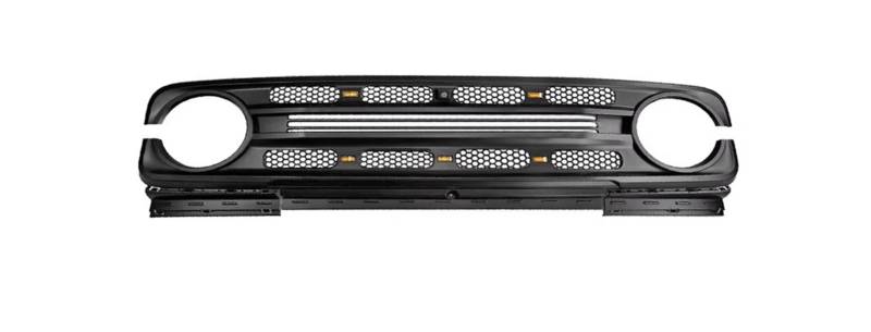 Frontgrill Für Great Für Wall Für Wey Für Tank 300 Front Racing Grill Kit Haubengrill ABS Mattschwarz Autoteile Frontstoßstangengitter Zierabdeckung Auto-Kühlergrill von NAUTIG