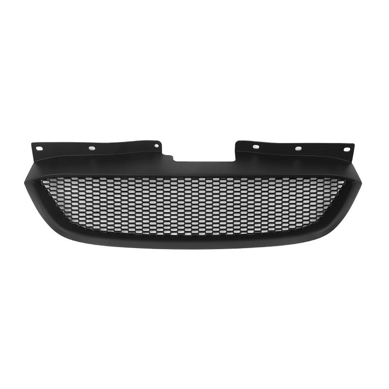 Frontgrill Für Hyundai Für Genesis Coupe 2008-2012 Kühlergrill Wabenstil Carbonfaser-Look/Glanz/Mattschwarz Oberes Stoßstangenhaubengitter Auto-Kühlergrill(Matt-schwarz) von NAUTIG