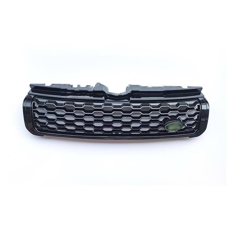 Frontgrill Für Range Für Rover Für Evoque 2012-2017 2018 2019 Glänzend Schwarz Racing Grill Front Stoßstangengrill Mesh Frontgrill Auto Kühlergrill Auto-Kühlergrill von NAUTIG
