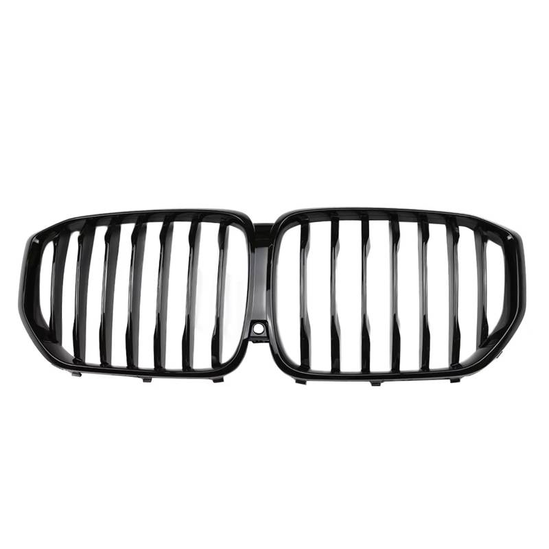 Frontgrill Für X5 Serie G05 2018-2020 Ersatz-Frontkühlergrillhaube ABS-Renngrill 1-Lamelle Schwarz Glänzend Frontgrill Auto-Styling Auto-Kühlergrill von NAUTIG