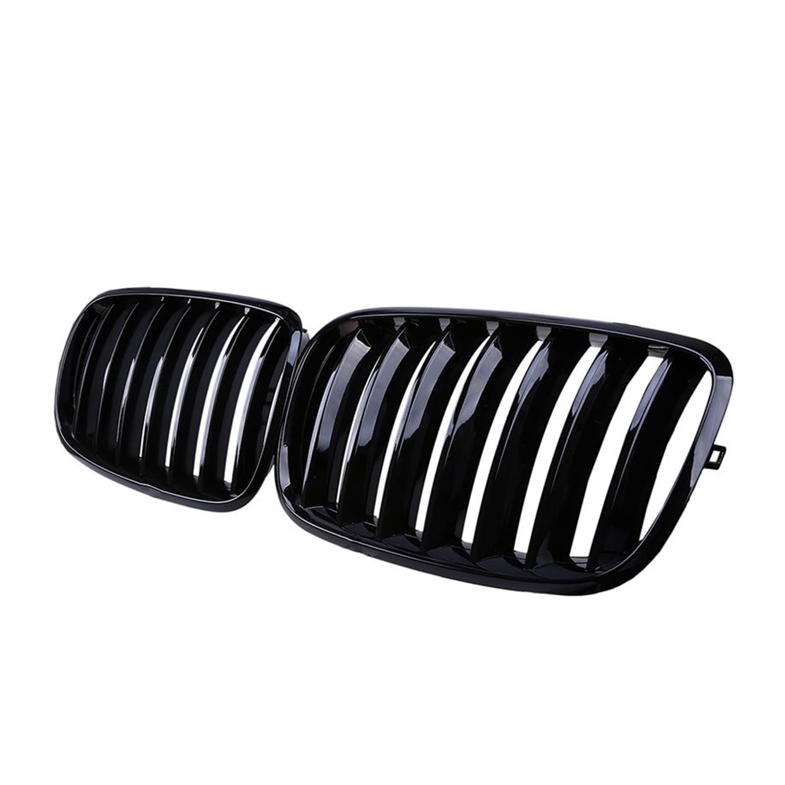 Frontgrill Für X5 X6 E70 E71 2007-2010 2011 2012 2013 Einzellamellen Frontstoßstange Nierengrill Renngrill Lufteinlass Kühlerschutz Autodekoration Auto-Kühlergrill(Glossy Black) von NAUTIG