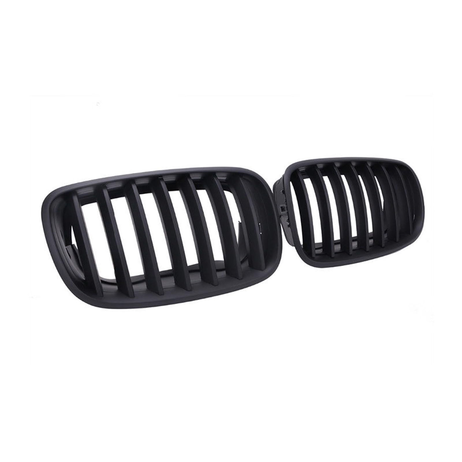 Frontgrill Für X5 X6 E70 E71 2007-2010 2011 2012 2013 Einzellamellen Frontstoßstange Nierengrill Renngrill Lufteinlass Kühlerschutz Autodekoration Auto-Kühlergrill(Matt-schwarz) von NAUTIG