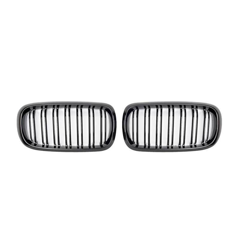 Frontgrill Für X5 X6 F15 F16 2014 2015 2016 2017 2018 Auto Vorderen Stoßfänger Nieren Facelift Farbe Grill Abdeckung Innen Kühlergrills Auto-Kühlergrill(Glossy Black) von NAUTIG