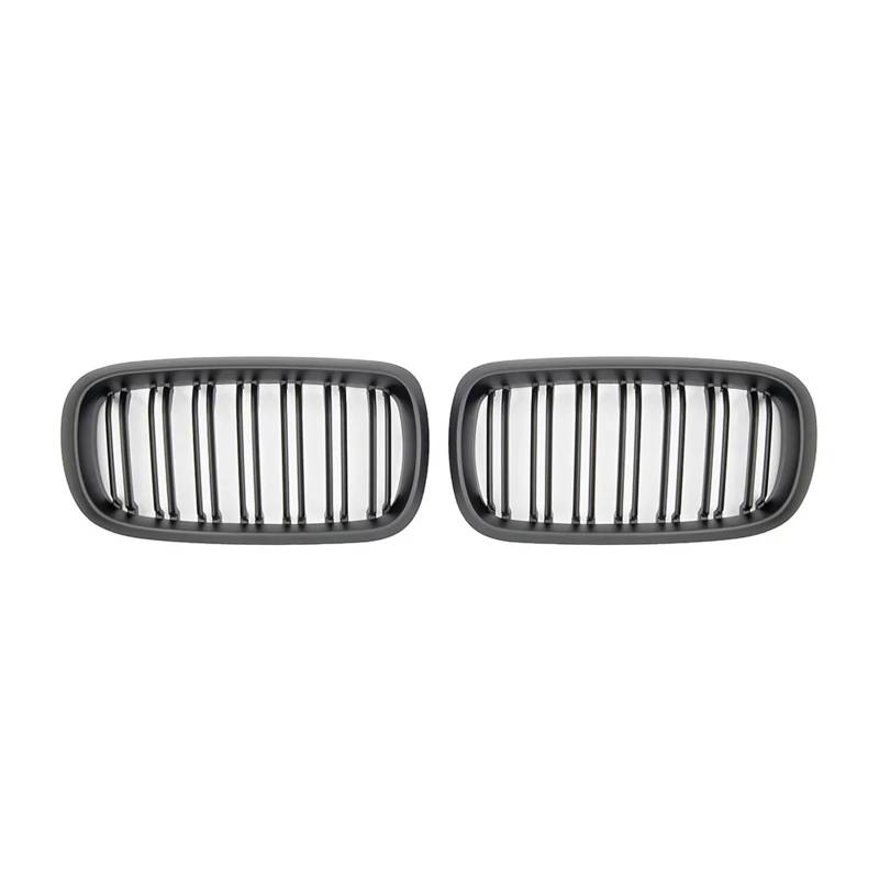 Frontgrill Für X5 X6 F15 F16 2014 2015 2016 2017 2018 Auto Vorderen Stoßfänger Nieren Facelift Farbe Grill Abdeckung Innen Kühlergrills Auto-Kühlergrill(Matt-schwarz) von NAUTIG