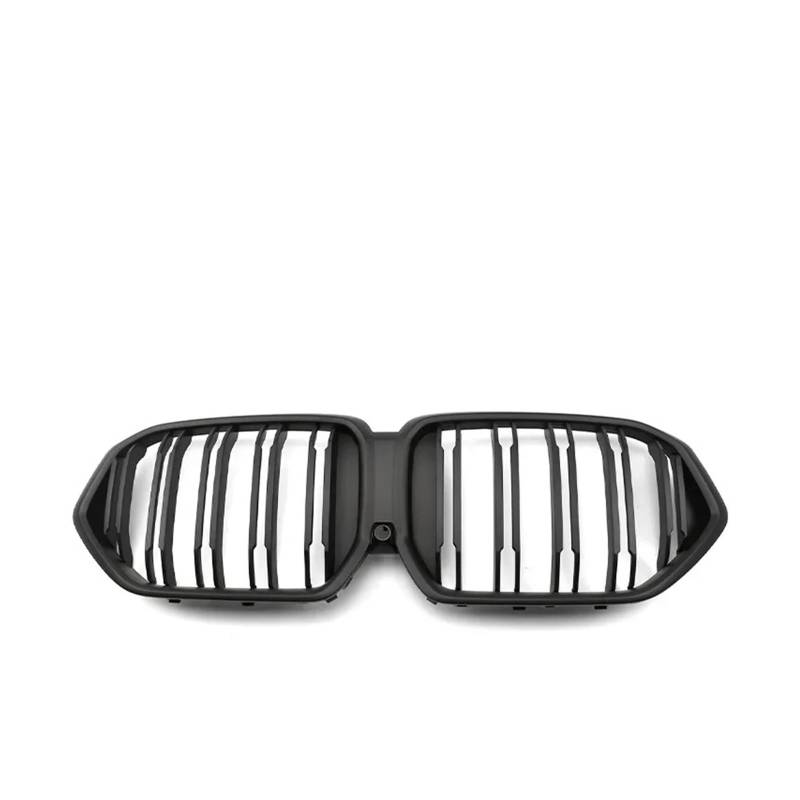Frontgrill Für X6 Serie G06 2019-2023 Auto Vorderen Stoßfänger Nierengrill Einzel Doppellamelle ABS Ersatz Rennsportgrill Autozubehör Auto-Kühlergrill(Dual Matte Black) von NAUTIG