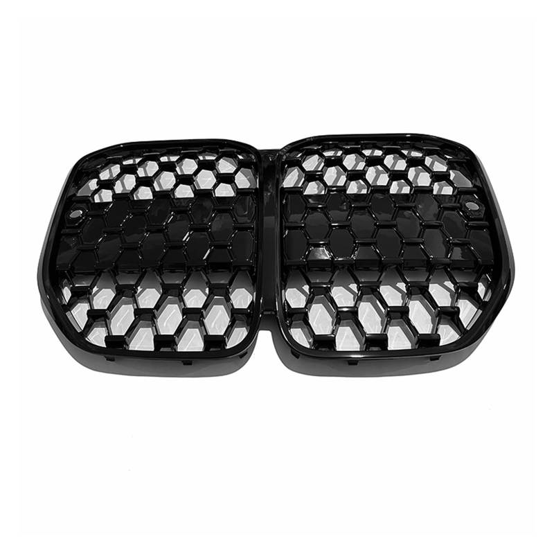 Frontgrill Glänzend Schwarzer Auto-Kühlergrill Stoßstangengrill ABS-Ersatzgrills Auto-Styling Für 4er G22 430I 2021 2022 2023 Auto-Kühlergrill(Schwarz) von NAUTIG