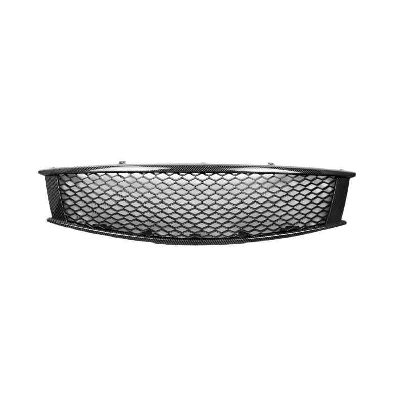 Frontgrill Grill Kühlergrill Für Infiniti G G37 Q60 Coupe 2 Türer 2008-2013 Wabenkohlefaser-Look/Glanz/Mattschwarz Stoßstangenhaubengitter Auto-Kühlergrill(Kohlefaser-Optik) von NAUTIG