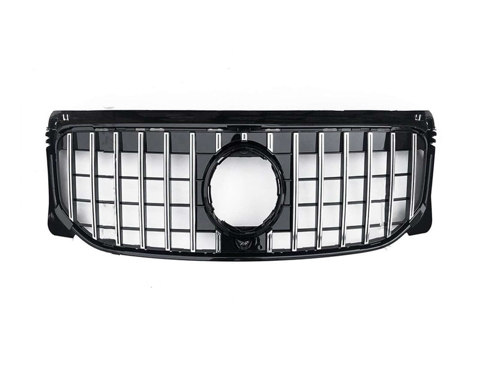 Frontgrill Haubengitter Frontgrill Racing Grill AMG Line GT Diamond Style Tuning Für Benz GLB X247 W247 2019 2020 2021 2022 220 250 Auto-Kühlergrill(GT Silvery) von NAUTIG