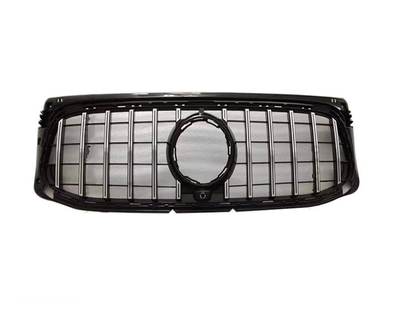 Frontgrill Haubengitter Frontgrill Racing Grill AMG Line GT Diamond Style Tuning Für Benz GLB X247 W247 2019 2020 2021 2022 220 250 Auto-Kühlergrill(Sport GT Silvery) von NAUTIG