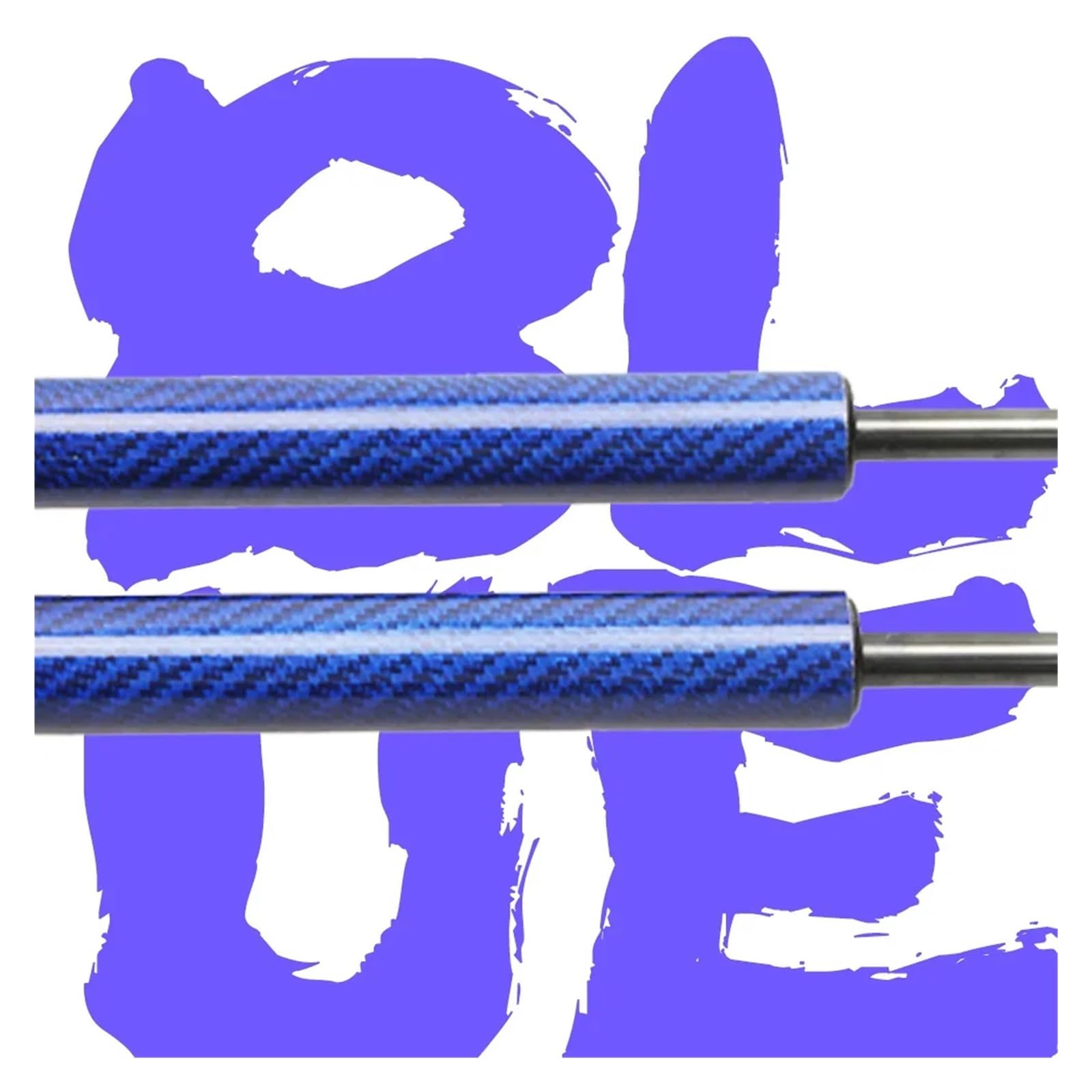 Kofferraum Gasfeder 2-teiliger Für VW Für Golf MK6 Schrägheck 2008-2012 Heckklappendämpfer Mit Feder Kofferraum-Gasdruckfeder Gasdruckfeder(Blue Carbon Fiber) von NAUTIG
