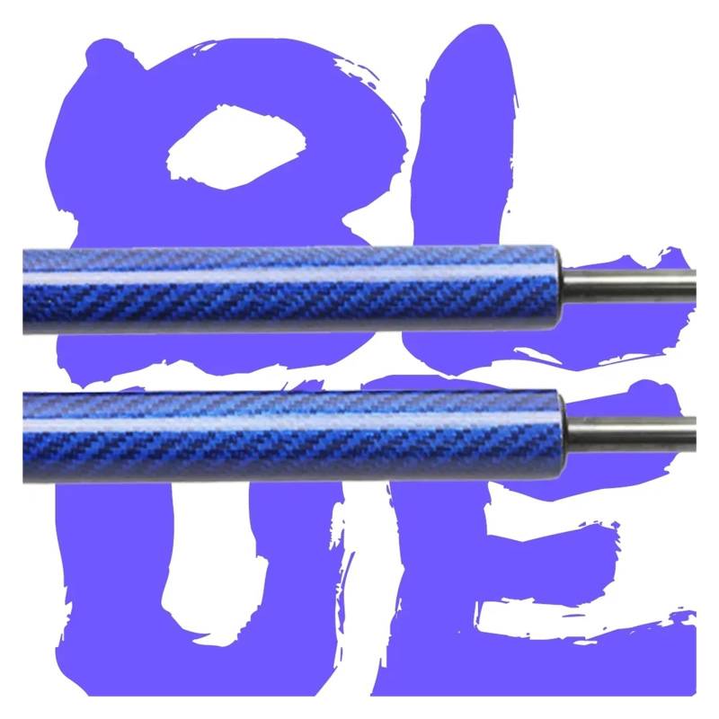 Kofferraum Gasfeder 2-teiliger Für VW Für Golf MK6 Schrägheck 2008-2012 Heckklappendämpfer Mit Feder Kofferraum-Gasdruckfeder Gasdruckfeder(Blue Carbon Fiber) von NAUTIG