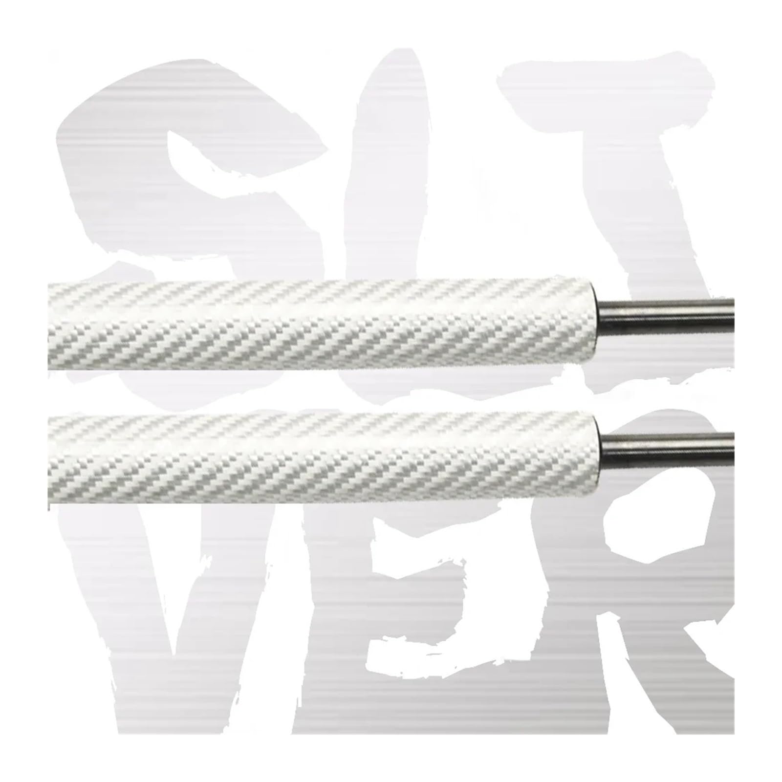 Kofferraum Gasfeder 2-teiliger Heckklappendämpfer Für Q5 8R 2008–2017 Ohne Elektrische Heckklappe Mit Feder, Kofferraum-Gasdruckfedern, Hubunterstützung Gasdruckfeder(Silver Carbon Fiber) von NAUTIG