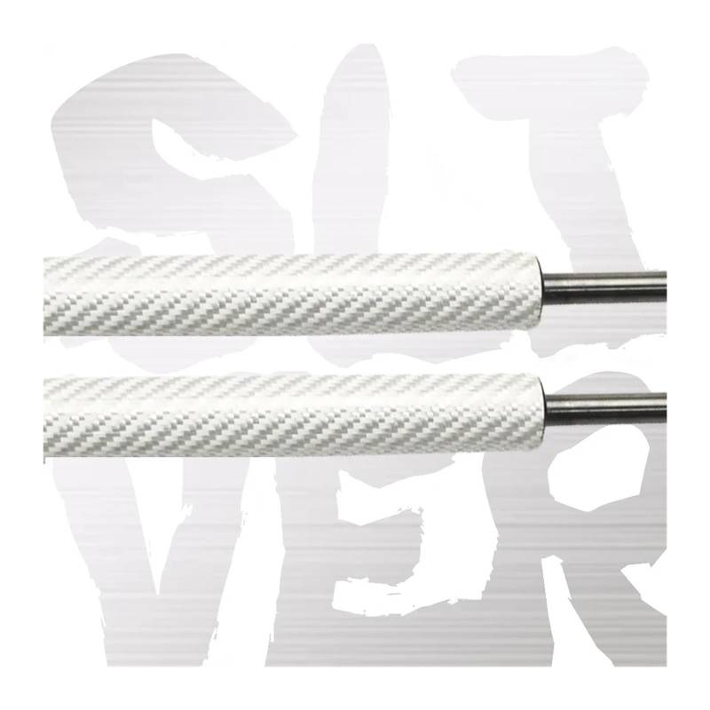 Kofferraum Gasfeder 2-teiliger Heckklappendämpfer Für Q5 8R 2008–2017 Ohne Elektrische Heckklappe Mit Feder, Kofferraum-Gasdruckfedern, Hubunterstützung Gasdruckfeder(Silver Carbon Fiber) von NAUTIG
