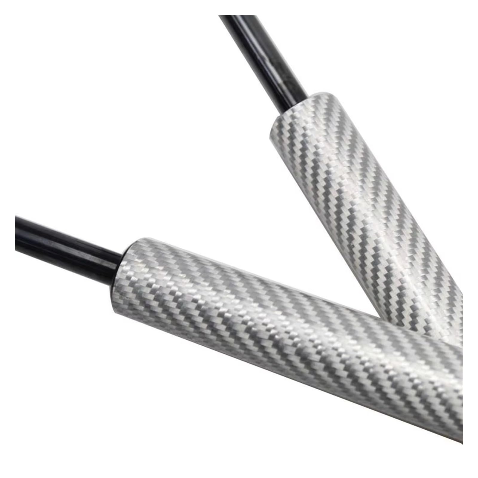 Kofferraum Gasfeder 2X Für Toyota Für Hiace 2005 2006 2007 2008 79 cm H200 Heckklappe Boot Auto Gas Streben Hohe Dach Hinten Links & Rechts Dämpfer Gasdruckfeder(Silver Carbon Fiber) von NAUTIG