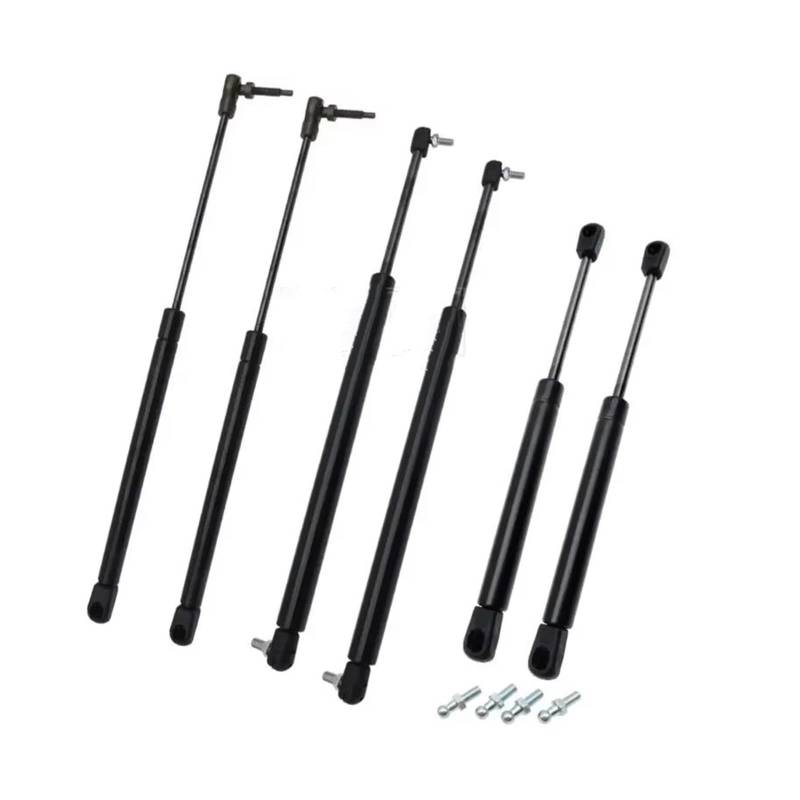 Kofferraum Gasfeder 2x/6x Für Jeep Für Grand Für Cherokee WJ WG 1999-2004 Motorhaube Heckklappe Heckfensterheber Stützstange Gasfedern Stoßdämpfer Streben Bar Gasdruckfeder(6Pcs) von NAUTIG