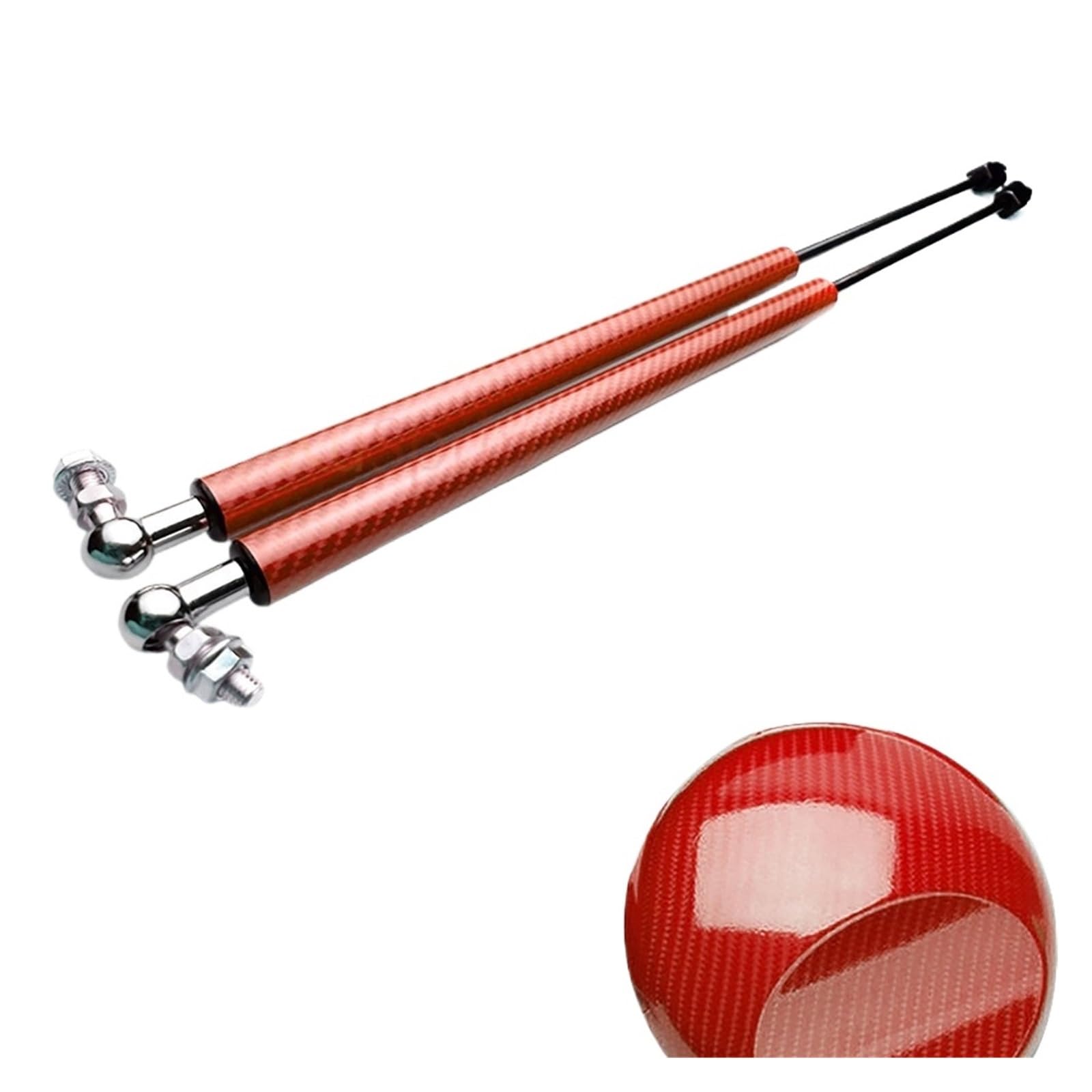 Kofferraum Gasfeder Für Civic 2017 2018 2019 2020 2021 2022 2023 10. Auto-Hintertür-Feder-Schock-Unterstützungs-Heber-Kit Strut Bars Hydraulische Stange Refit Gasdruckfeder(Carbon red) von NAUTIG