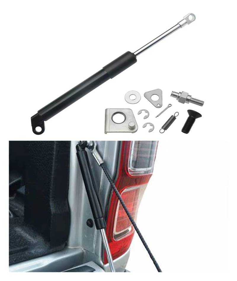Kofferraum Gasfeder Für Ford Für Ranger T6 XL PX XLT Für WILDTRAK 2009 2010 2011 2012-2018 Auto Heckklappenliftunterstützung Gasdruckfedern Hinterer Schalldämpfer Gasdruckfeder von NAUTIG