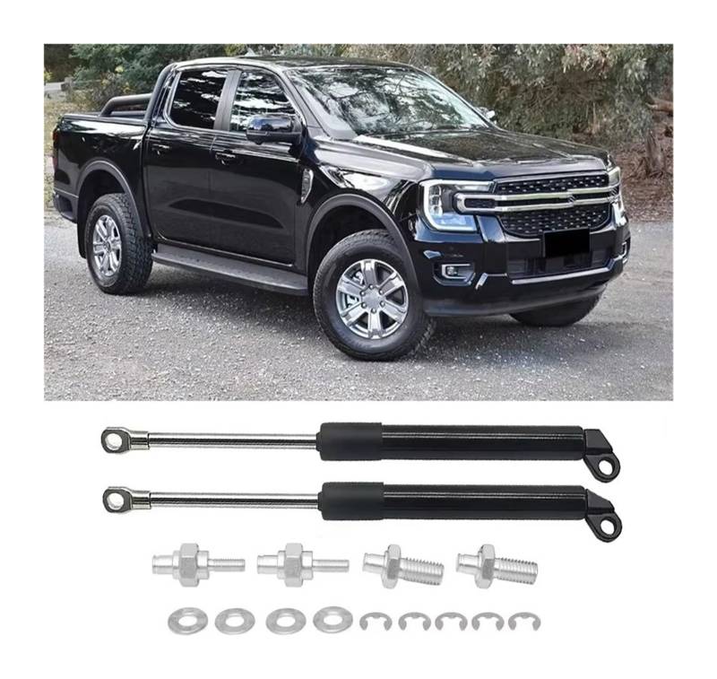 Kofferraum Gasfeder Für Ford Für Ranger T9 XL XLT XLT 2023 2024 Heckklappendämpfer Assist Strut Shock Verlangsamen Dämpfer Gasfeder Strut Lift Unterstützung Gasdruckfeder von NAUTIG