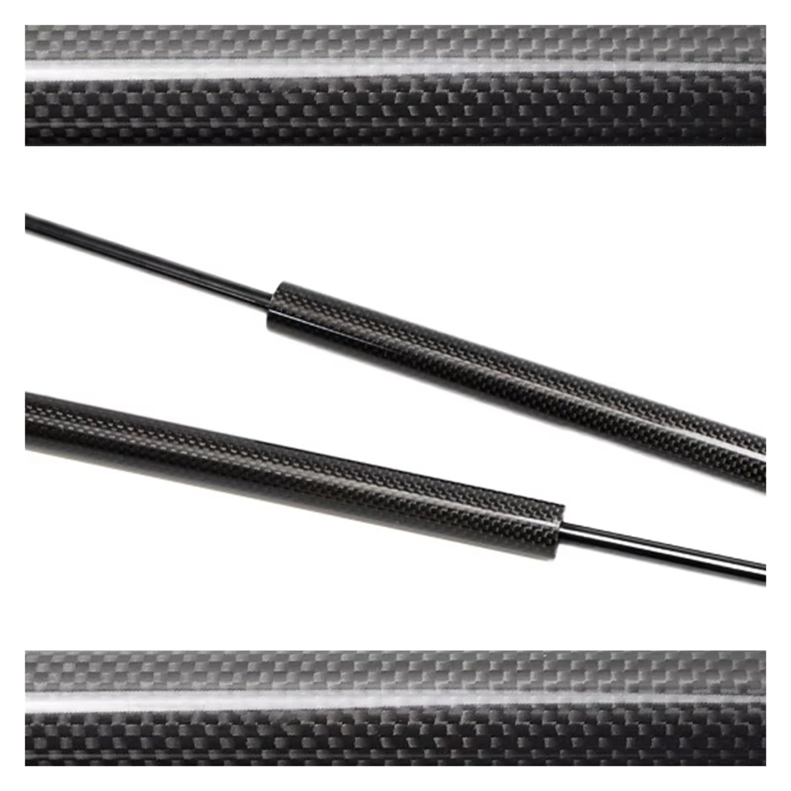 Kofferraum Gasfeder Für Jeep Für Wrangler JK SUV 2007-2018 Hinten Glas Fenster Lift Unterstützt Gas Streben Schock Stange 4B423049W 74870TP6A11 68068261AA Gasdruckfeder(Black Carbon Fiber) von NAUTIG