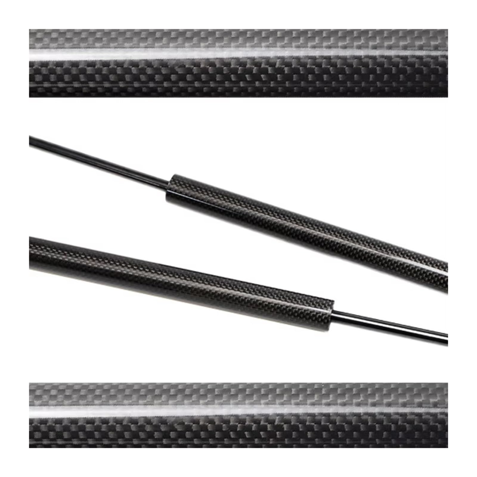 Kofferraum Gasfeder Für Jeep Für Wrangler JK SUV 2007-2018 Hinten Glas Fenster Lift Unterstützt Gas Streben Schock Stange 4B423049W 74870TP6A11 68068261AA Gasdruckfeder(Black Carbon Fiber) von NAUTIG
