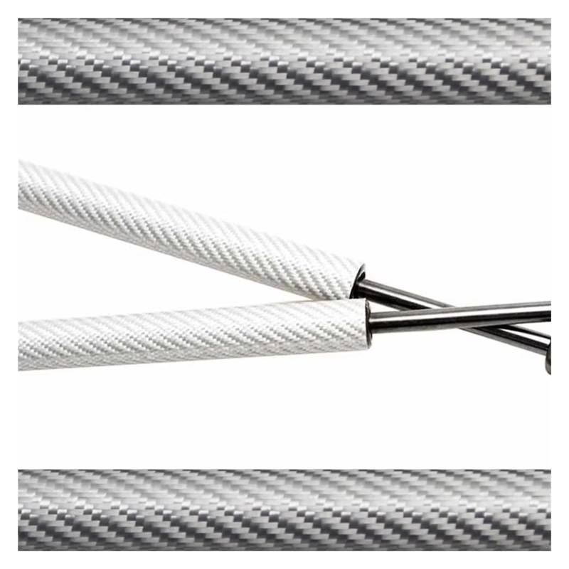 Kofferraum Gasfeder Für Jeep Für Wrangler JK SUV 2007-2018 Hinten Glas Fenster Lift Unterstützt Gas Streben Schock Stange 4B423049W 74870TP6A11 68068261AA Gasdruckfeder(Silver Carbon Fiber) von NAUTIG