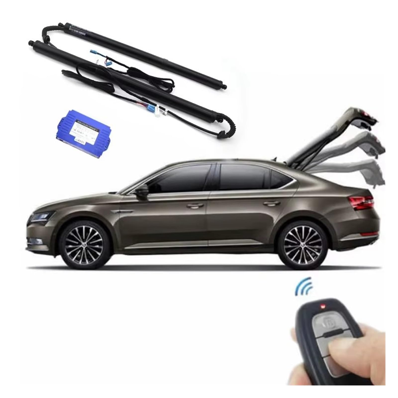Kofferraum Gasfeder Für Kaptur Für Grand Für Captur 2016-2024 Auto Power Trunk Lift Elektrische Luke Heckklappe Strut Auto Hinten Tür Antrieb Gasdruckfeder(No Foot Sensor) von NAUTIG