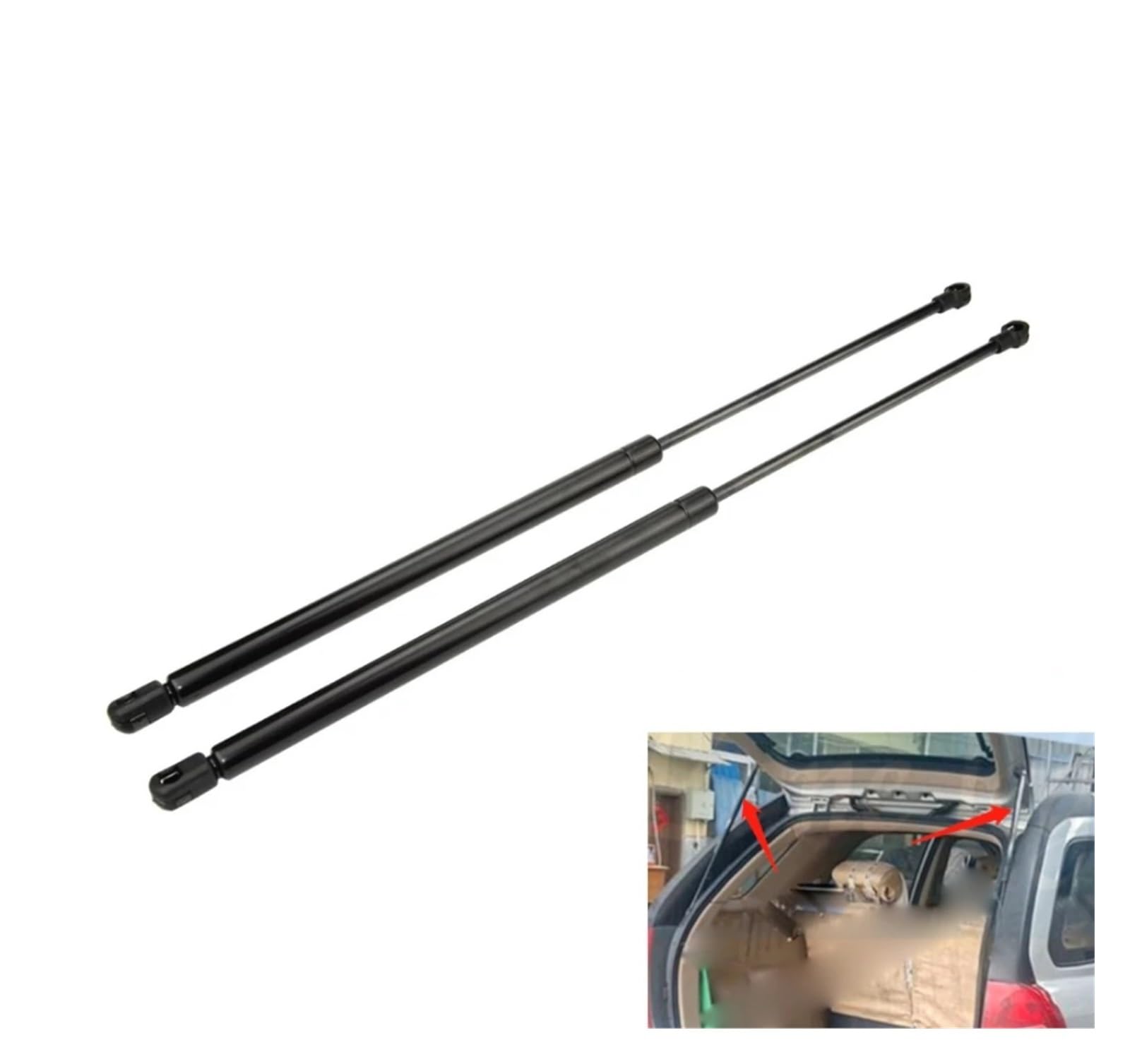 Kofferraum Gasfeder Für Kia Für Sportage 2005-2010 Heckklappe Heckklappe Fenster Glas Lift Unterstützung Stangen Gas Frühling Streben Dämpfer 87170-1F110 81780-1F010 Gasdruckfeder(Rear Trunk) von NAUTIG