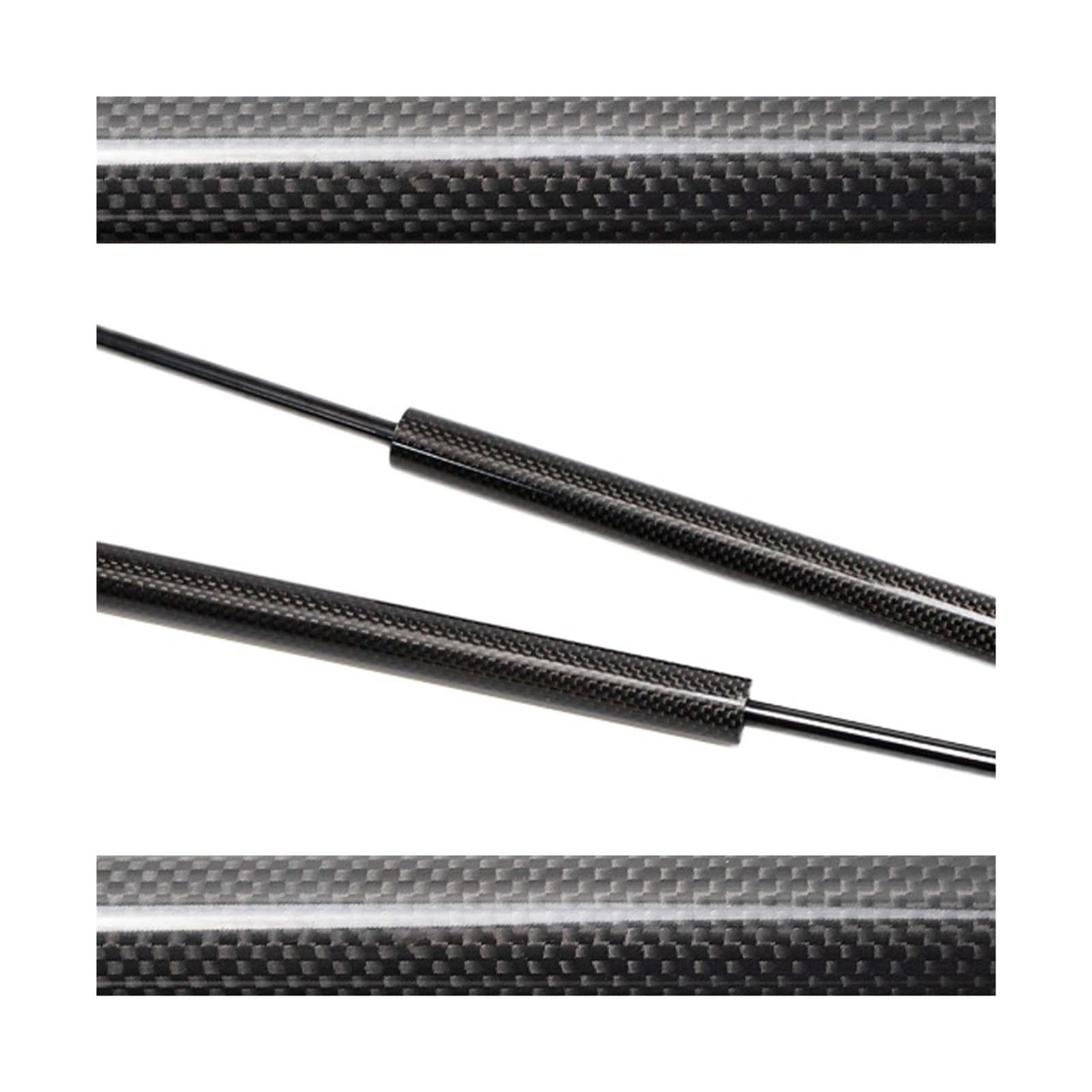 Kofferraum Gasfeder Für Lexus RX AL10 2008-2015 RX350 RX450h Hinten Stamm Dämpfer Mit Power Heckklappe Boot Lift Unterstützt Gas Streben Schock Frühling Gasdruckfeder(Black Carbon Fiber) von NAUTIG