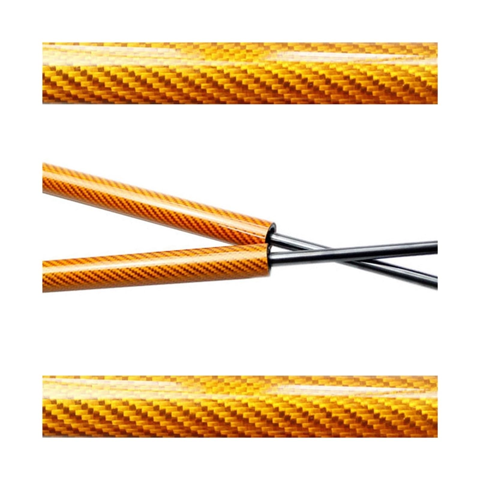 Kofferraum Gasfeder Für Lexus RX AL10 2008-2015 RX350 RX450h Hinten Stamm Dämpfer Mit Power Heckklappe Boot Lift Unterstützt Gas Streben Schock Frühling Gasdruckfeder(Orange Carbon Fiber) von NAUTIG
