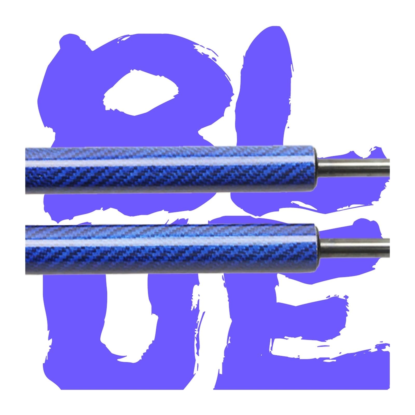 Kofferraum Gasfeder Für Nissan Skyline R33 2-türiges Coupé 1993-1998 Heckklappenlift-Stützen Ohne Spoiler Kofferraum-Gasdruckfedern Federdämpfer Gasdruckfeder(Blue Carbon Fiber) von NAUTIG