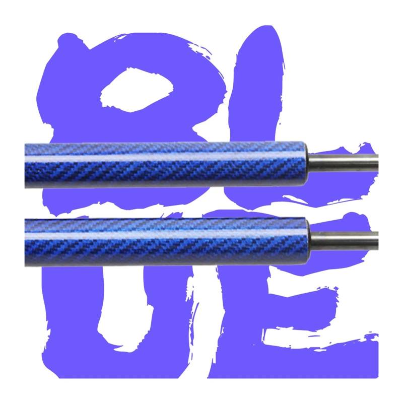 Kofferraum Gasfeder Für Nissan Skyline R33 2-türiges Coupé 1993-1998 Heckklappenlift-Stützen Ohne Spoiler Kofferraum-Gasdruckfedern Federdämpfer Gasdruckfeder(Blue Carbon Fiber) von NAUTIG