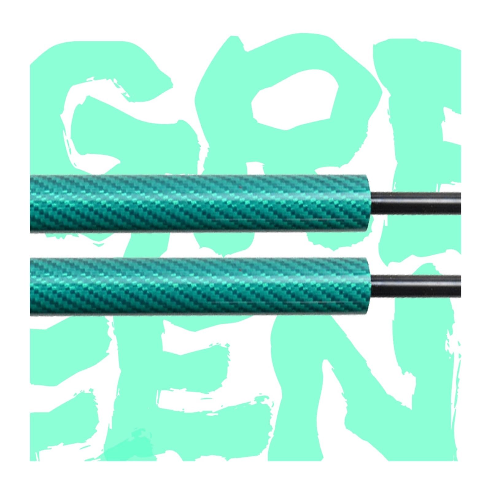 Kofferraum Gasfeder Für Nissan Skyline R33 2-türiges Coupé 1993-1998 Heckklappenlift-Stützen Ohne Spoiler Kofferraum-Gasdruckfedern Federdämpfer Gasdruckfeder(Green Carbon Fiber) von NAUTIG