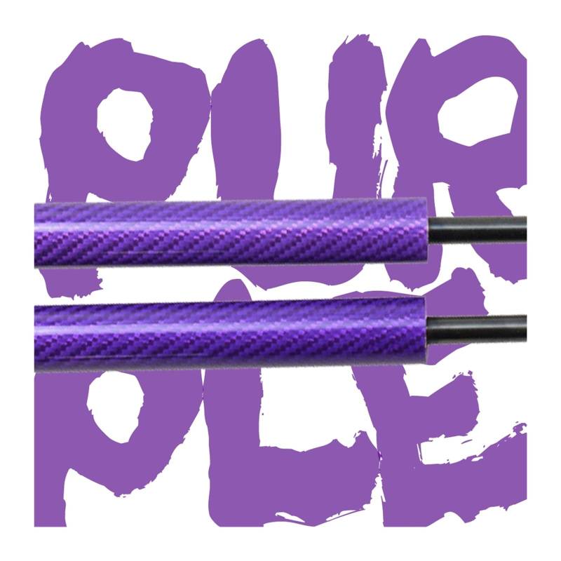 Kofferraum Gasfeder Für Nissan Skyline R33 2-türiges Coupé 1993-1998 Heckklappenlift-Stützen Ohne Spoiler Kofferraum-Gasdruckfedern Federdämpfer Gasdruckfeder(Purple Carbon Fiber) von NAUTIG