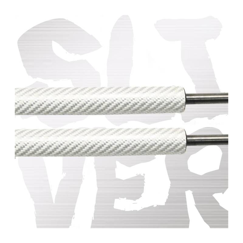 Kofferraum Gasfeder Für Nissan Skyline R33 2-türiges Coupé 1993-1998 Heckklappenlift-Stützen Ohne Spoiler Kofferraum-Gasdruckfedern Federdämpfer Gasdruckfeder(Silver Carbon Fiber) von NAUTIG