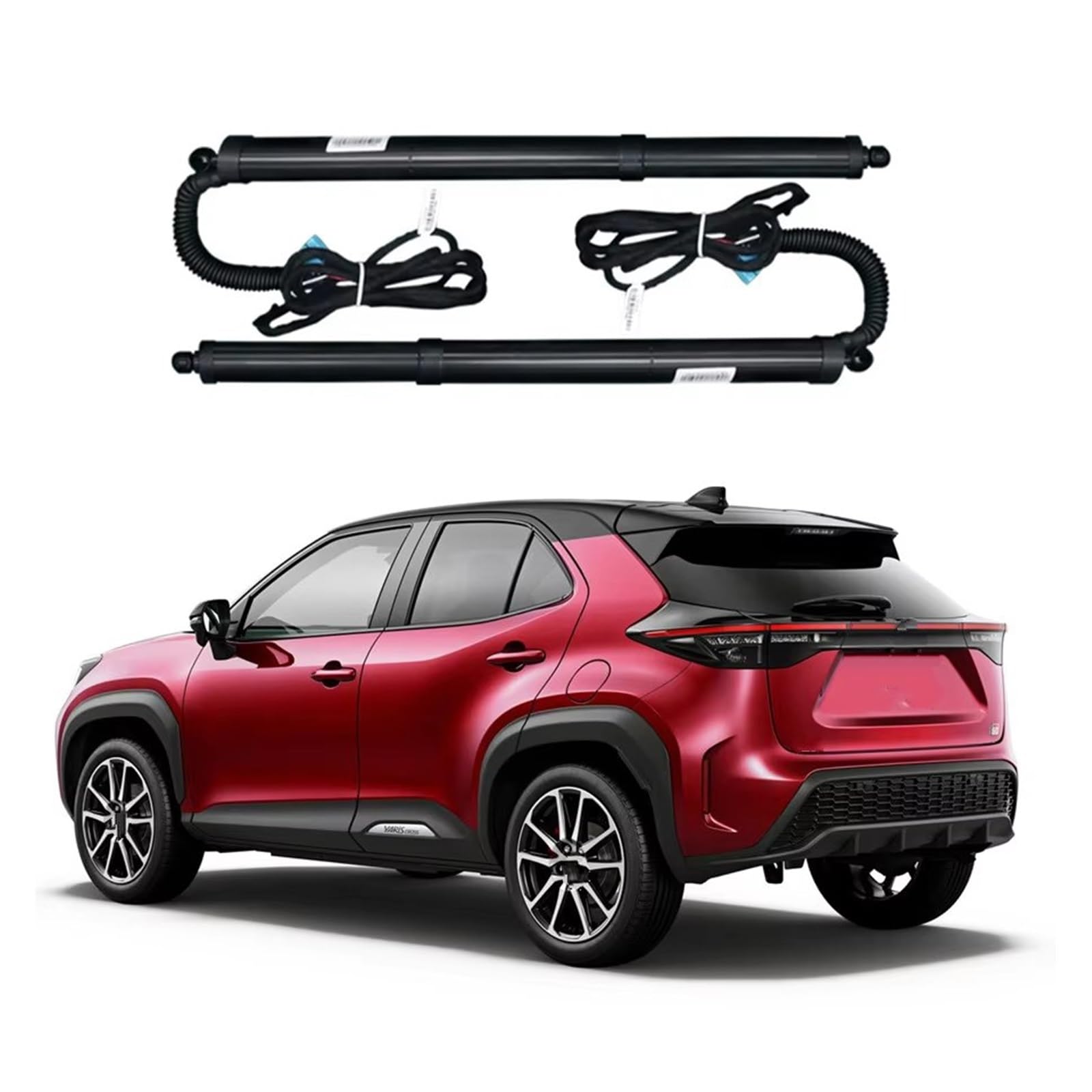 Kofferraum Gasfeder Für Toyota Für Yaris Für Cross 2022 Stil Elektrische Heckklappe Elektrische Pole Fernbedienung Powered Trunk Gasdruckfeder(Add Foot Sensor) von NAUTIG