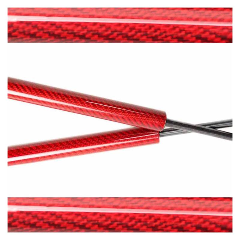 Kofferraum Gasfeder Für VW Für Amarok 2010-2020 Pickup Heckklappe Shock Assist Verlangsamen Gas Streben Einfach Up Lift Unterstützung Dämpfer Stange Arme Gasdruckfeder(Red Carbon Fiber) von NAUTIG
