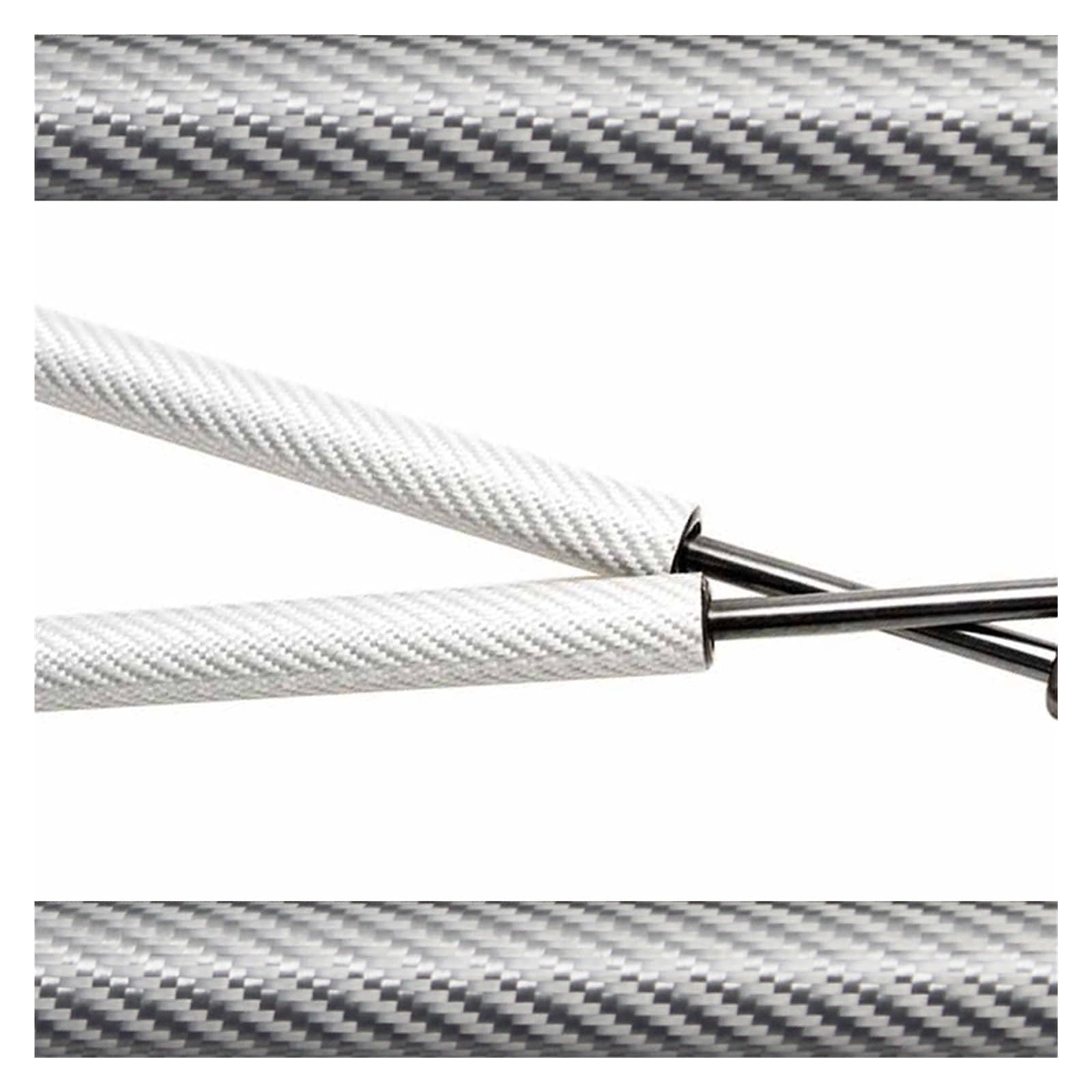 Kofferraum Gasfeder Für VW Für Amarok 2010-2020 Pickup Heckklappe Shock Assist Verlangsamen Gas Streben Einfach Up Lift Unterstützung Dämpfer Stange Arme Gasdruckfeder(Silver Carbon Fiber) von NAUTIG