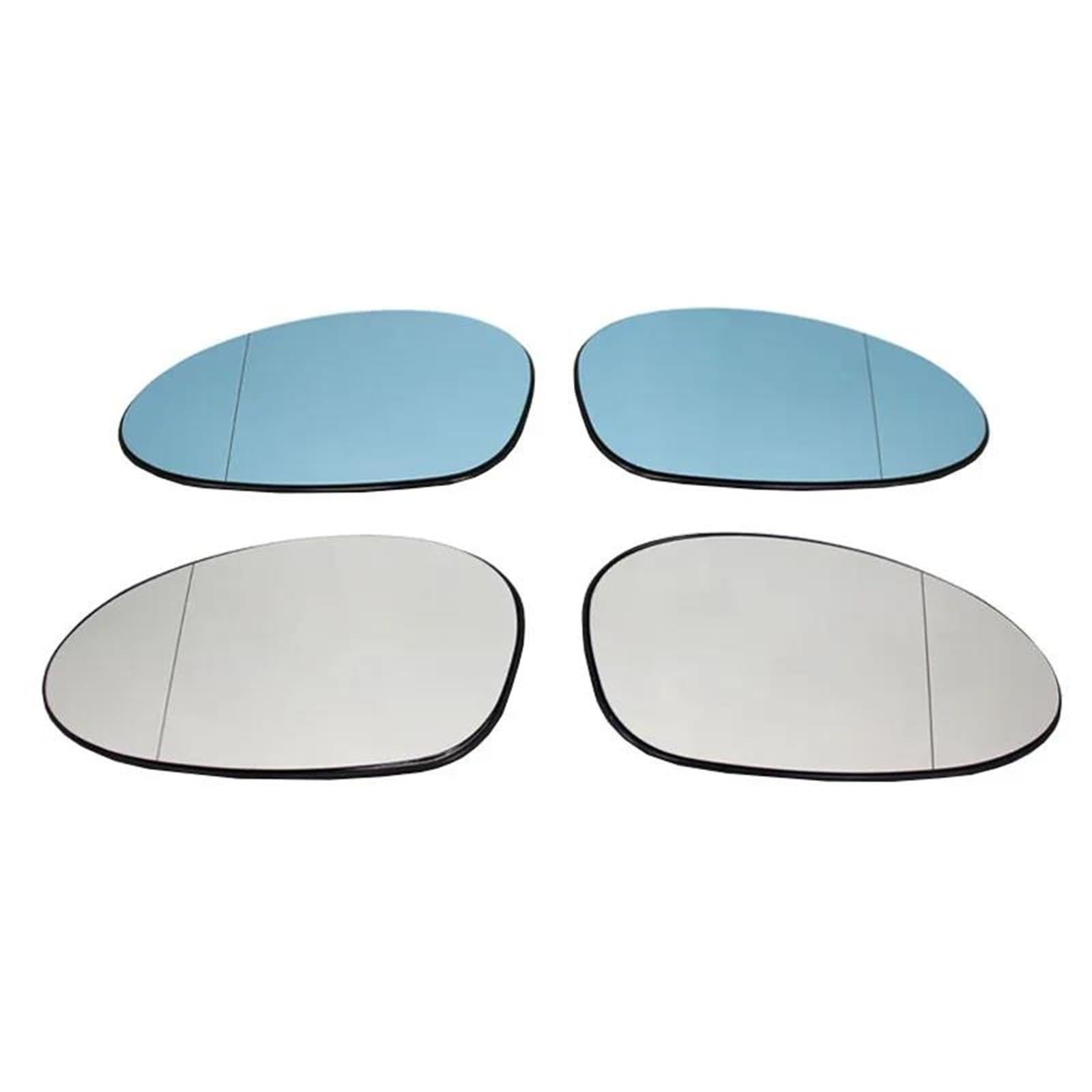 Spiegelglas Linke Und Rechte Seite Spiegelglas Weiß Rückansicht Außen Für E90 E91 E92 E93 E80 E81 E87 Außenspiegel Glas (Farbe : 1pc Left) von NAUTIG