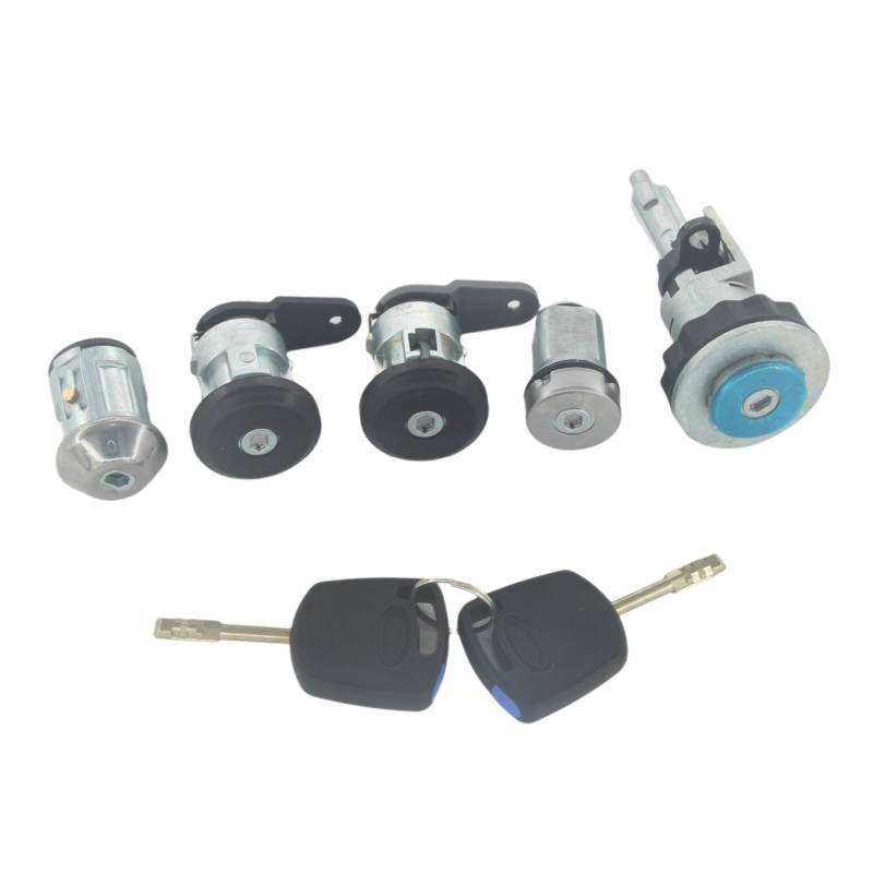 Türschloss Stellmotor Mit 96FGA22050CG 98FU A22050 CDPM FÜR Ford FÜR Fiesta FÜR Street Hatch 99-02 STAMM-RÜCKVERRIEGELUNGSZYLINDER MIT 2 SCHLÜSSEL AL180 Zentralverriegelungen(5piece Set) von NAUTIG