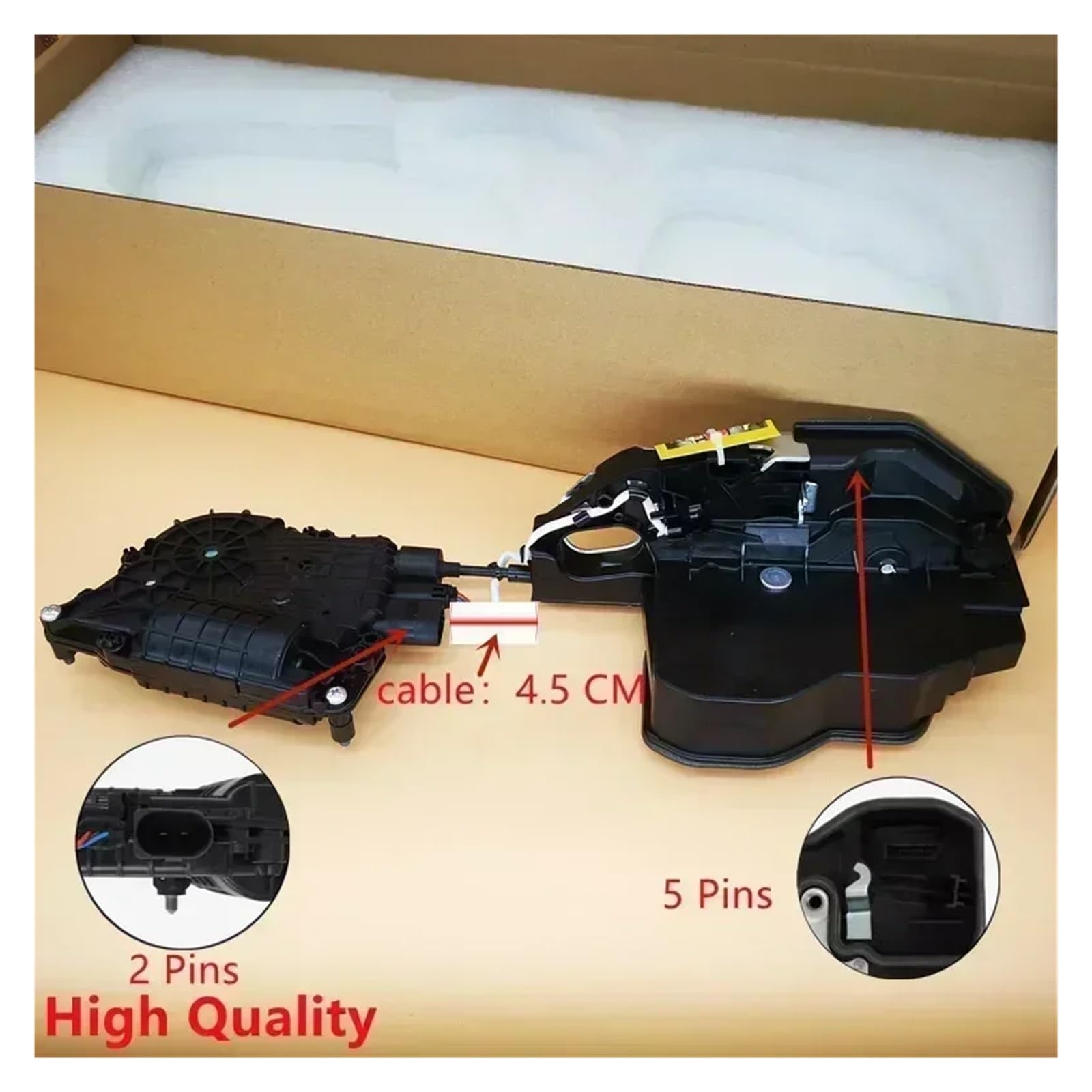 Türschloss Stellmotor Mit Auto Power Türschloss Antrieb Soft-Close-System Für X5 E70 X6 E71 E72 51217315019 51217315022 51227315023 51227315024 Zentralverriegelungen(Front Right High) von NAUTIG
