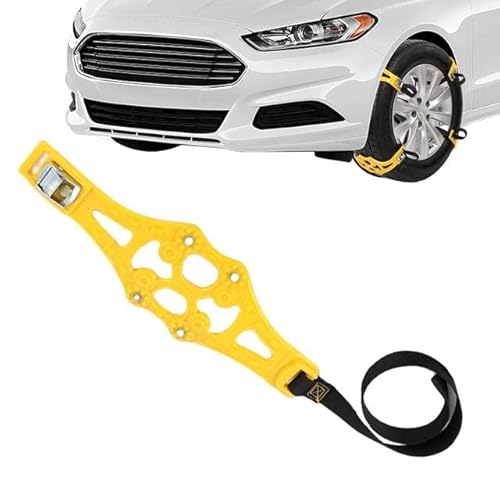 8 Stück Auto Schneeketten,für BMW 1/2/3/4/5/6/7/8 Series i3 i3s i4 i7 i8 iX iX3,Verstellbare Universal,für Reifenbreite 165-265mm,Yellow von NAVIXE