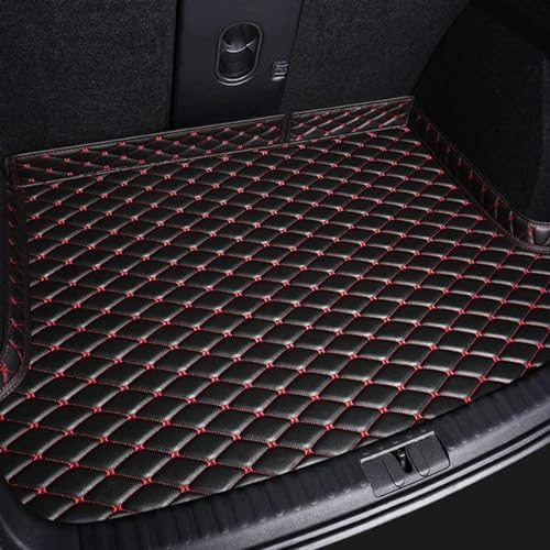 Kofferraummatten Auto,für Mini Clubman 4door 2021,rutschfest Kratzfestem Wasserdicht Kofferraum Schutzmatten,Black Red von NAVIXE